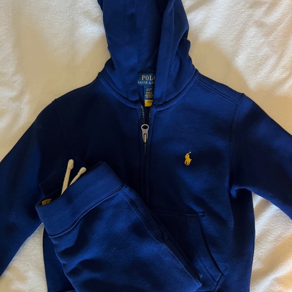 2T, Ralph Lauren Hooded Sweatsuit - Picture 1 of 1